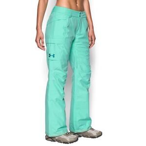 Under Armour Coldgear Infrared Primaloft Snow Pants Bright Turquoise Blue Large